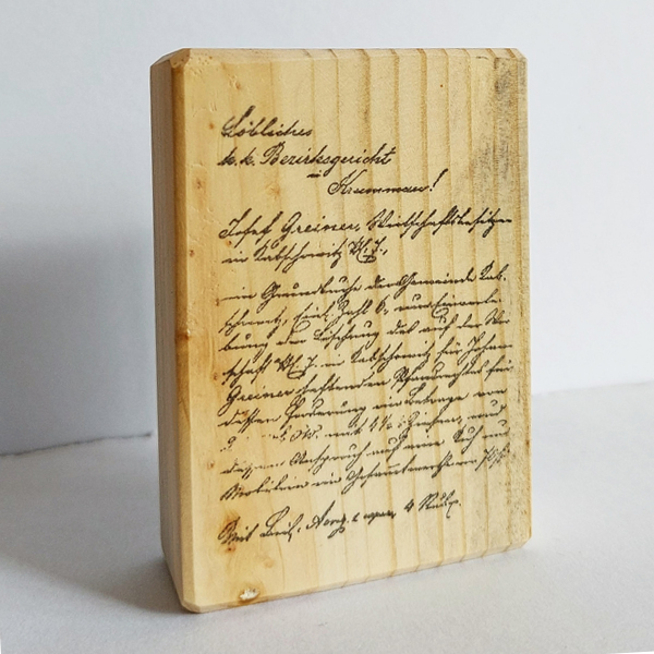 مهر چوبی طرح نوشته انگلیسی