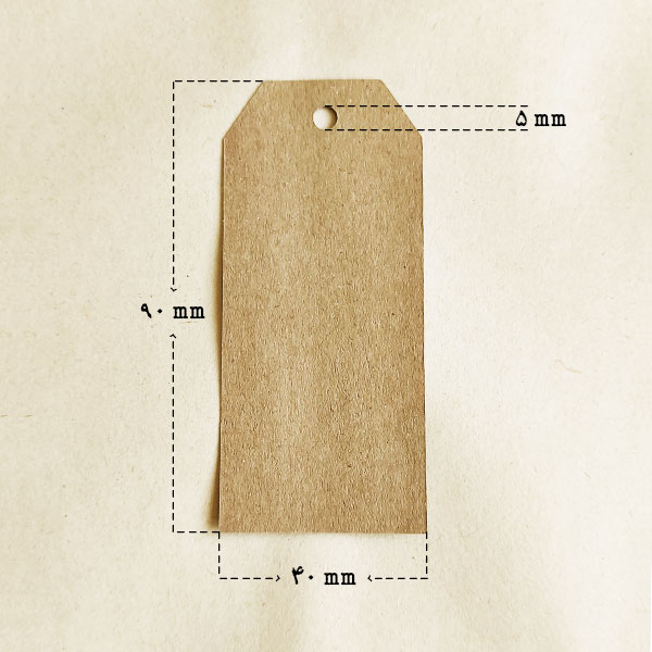 تگ مقوایی کرافت طرح کلاسیک