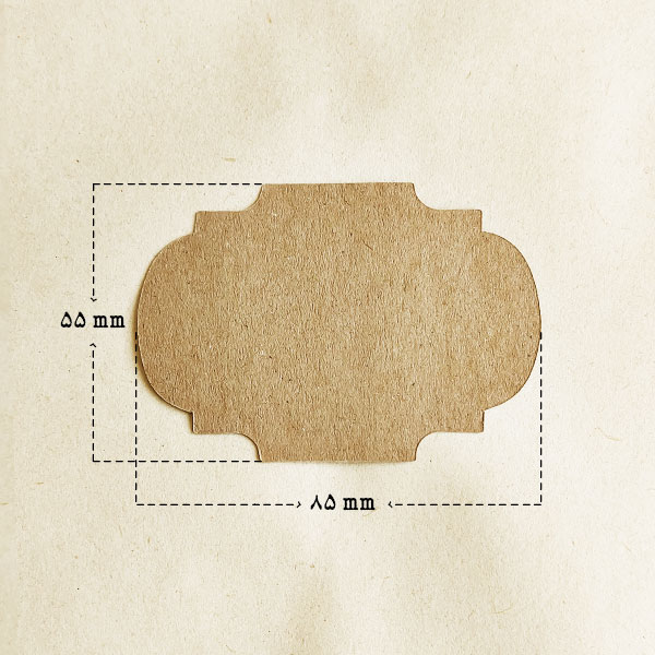 تگ مقوایی کرافت طرح چین