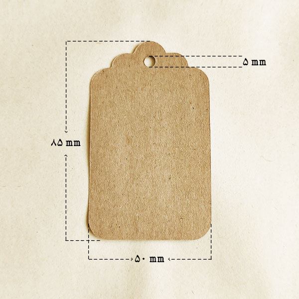 تگ مقوایی کرافت طرح کلوت