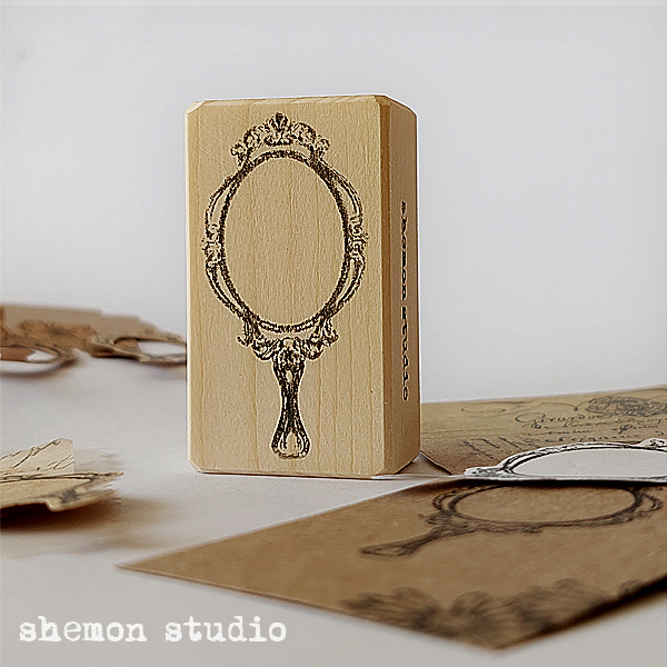 مهر چوبی طرح آینه