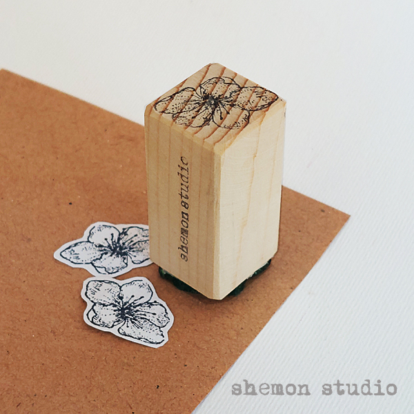 مهر چوبی طرح شکوفه هانامی