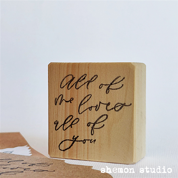 مهر چوبی طرح متن عاشقانه