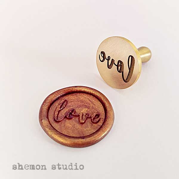 مهر برنجی طرح لاو