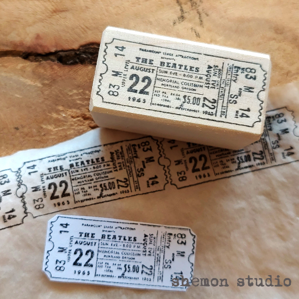 مهر چوبی طرح بلیط کنسرت