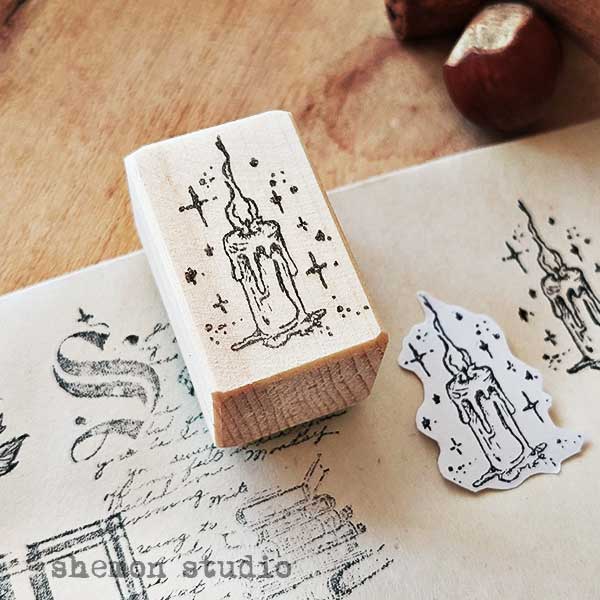 مهر چوبی طرح شمع وینتج جادویی