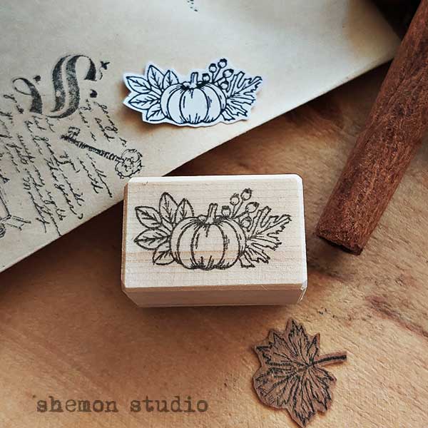 مهر چوبی طرح کدو تنبل