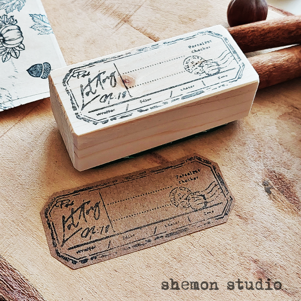 مهر چوبی طرح لیبل پارسل