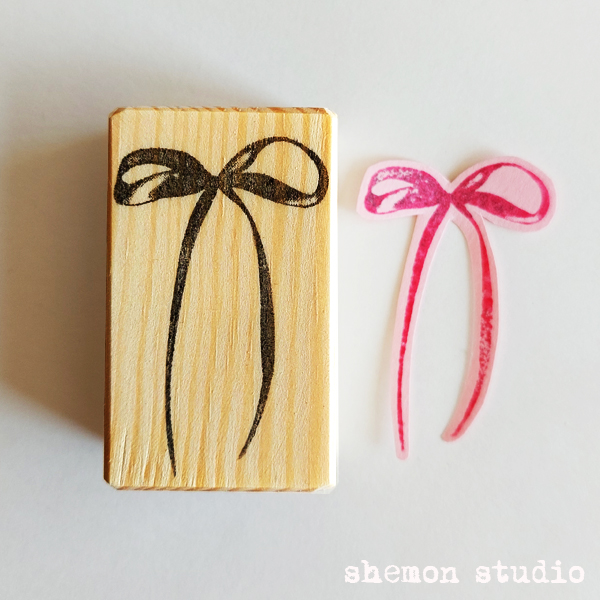 مهر چوبی طرح روبان فرانسوی