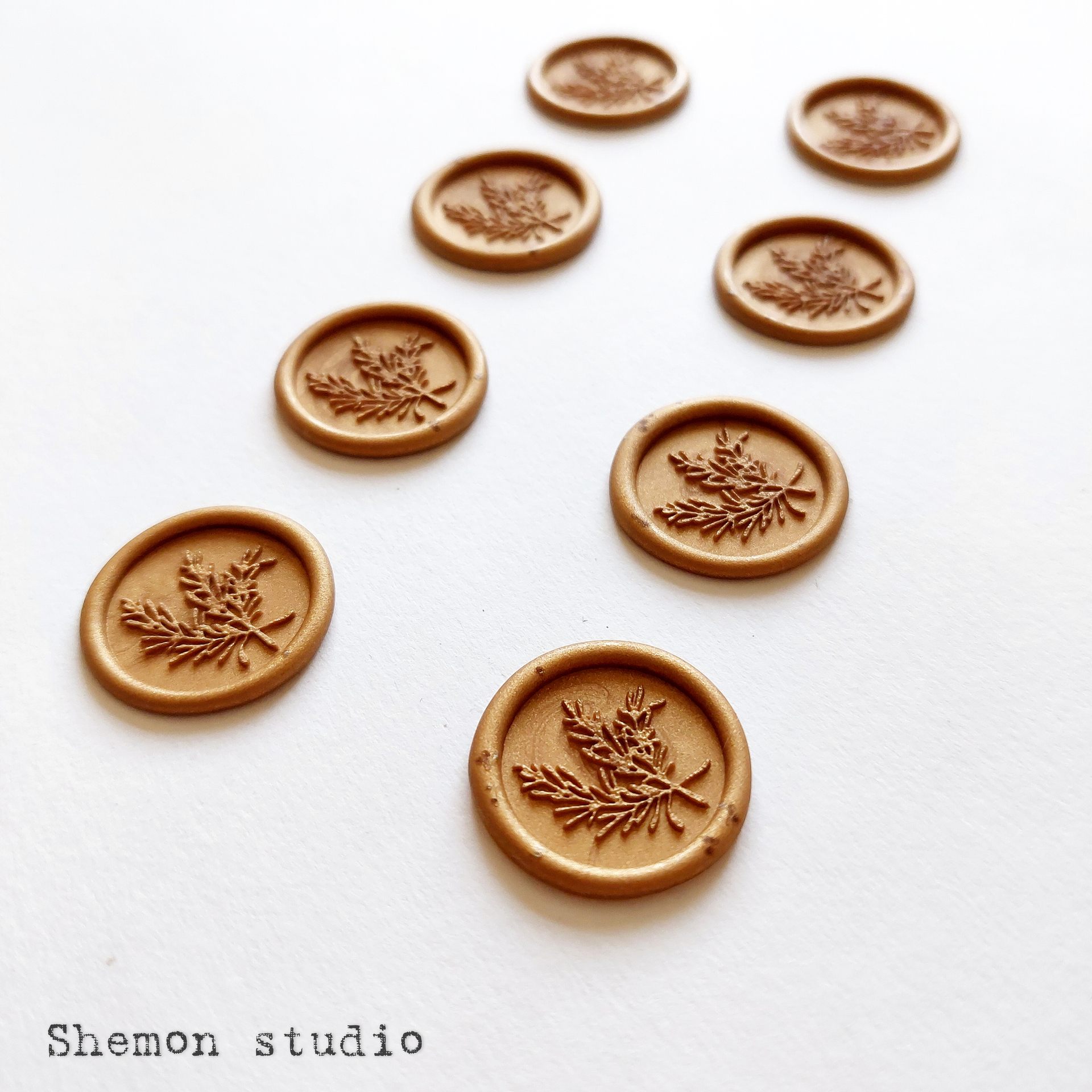 پک ده تایی  مهر و موم آماده طرح رزماری