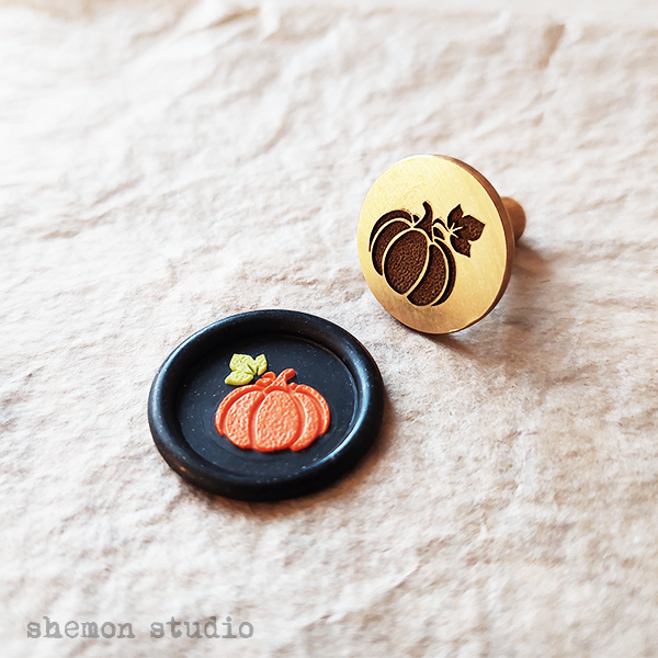 مهر برنجی طرح کدو تنبل